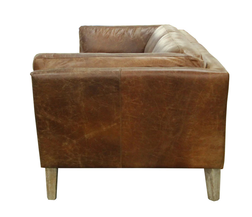 Cartwell Sofa - Distressed Brown Leather