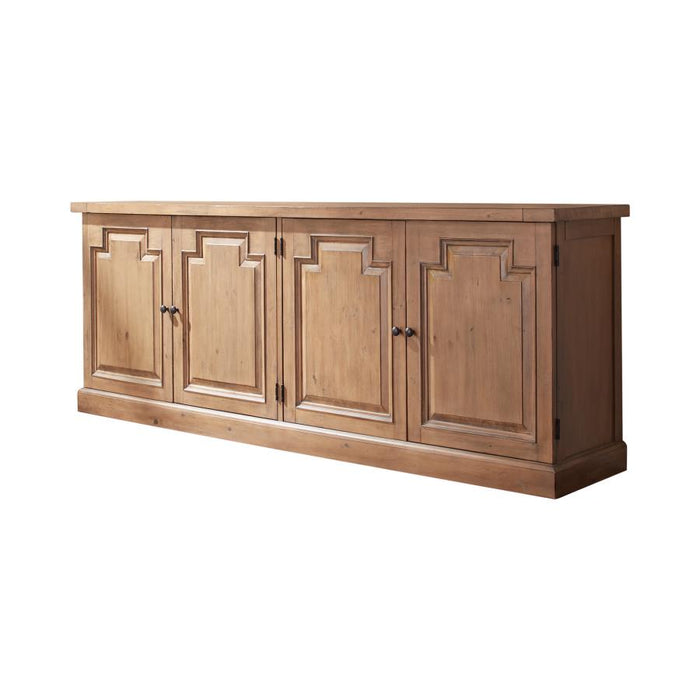 Florence Collection 4 Door Sideboard - Rustic Smoke