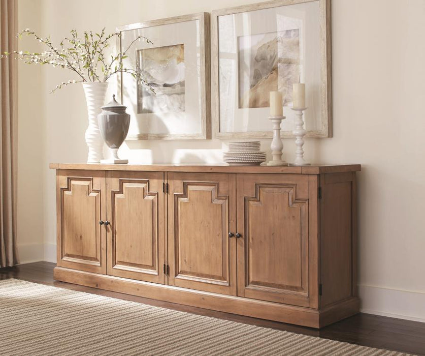 Florence Collection 4 Door Sideboard - Rustic Smoke