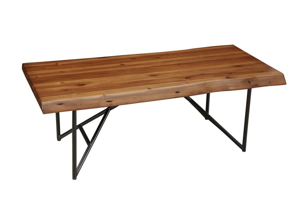 Live Edge Coffee Table - Light Walnut