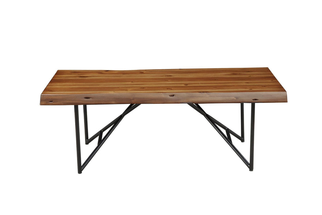 Live Edge Coffee Table - Light Walnut