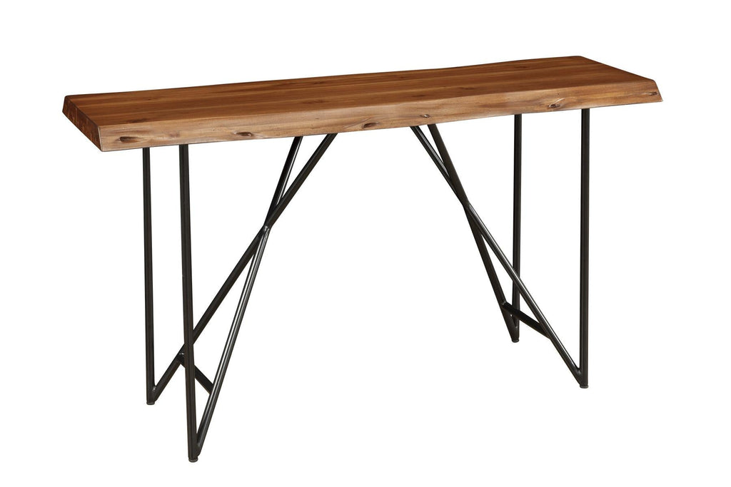 Live Edge Sofa Table - Light Walnut