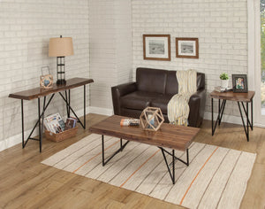 Live Edge Coffee Table - Light Walnut