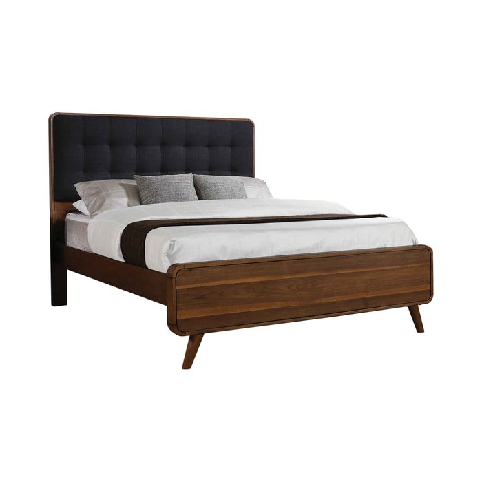 Robyn Collection Queen Size Upholstered Platform Bed