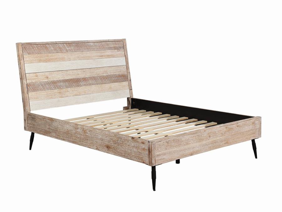 Marlow Collection Rustic Plank Bed
