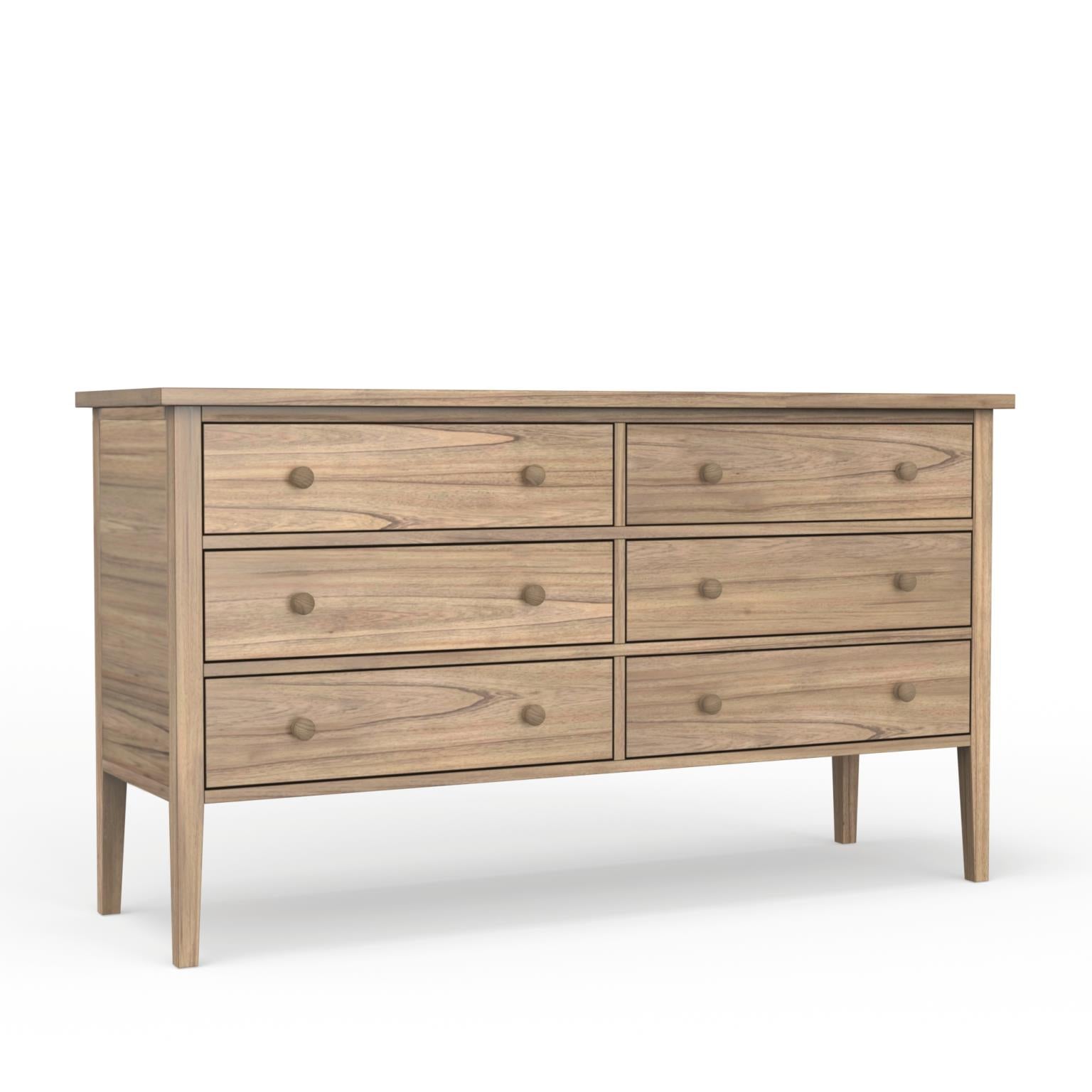 Palmer Collection Six Drawer Dresser - Natural