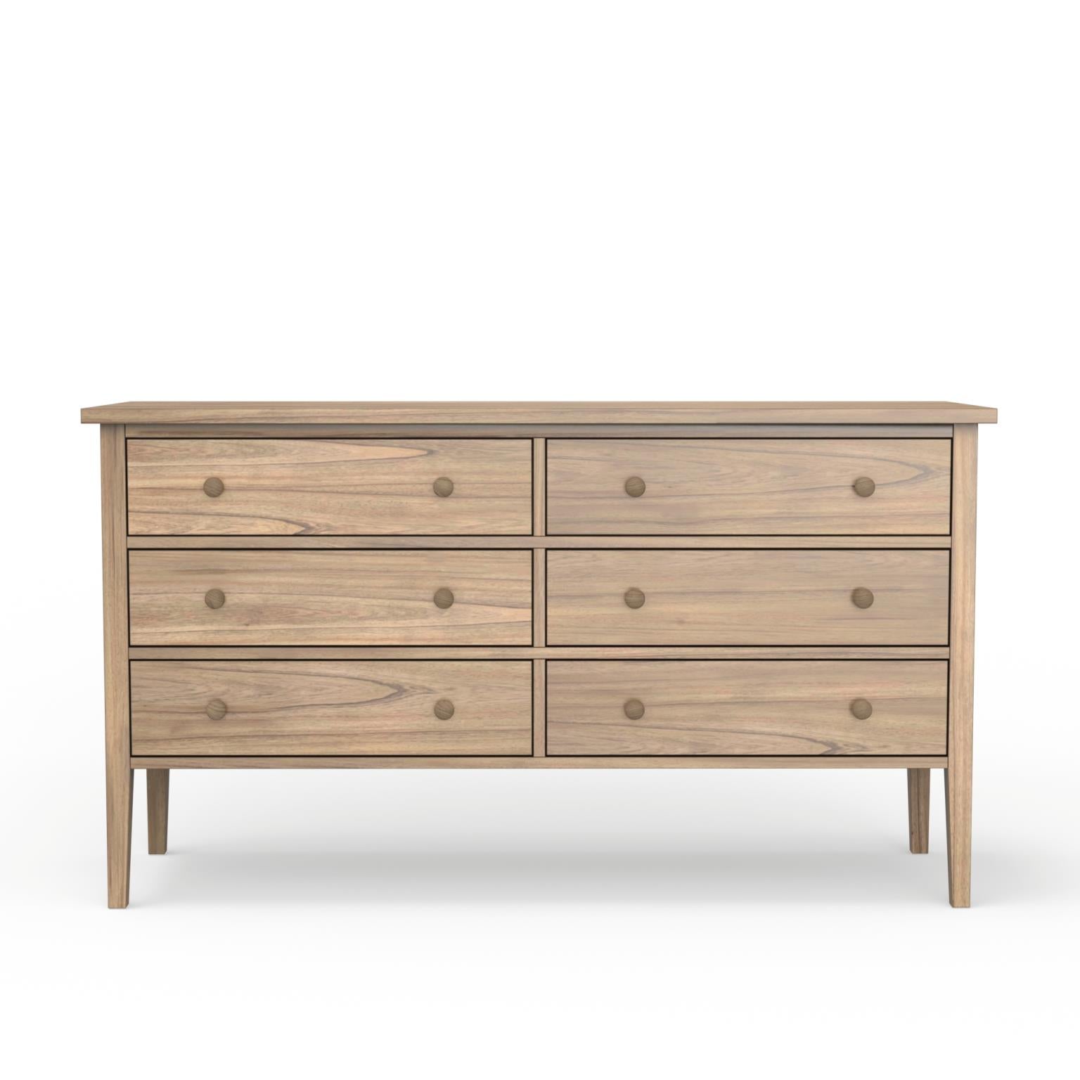 Palmer Collection Six Drawer Dresser - Natural