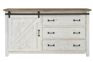 Provence Collection Three Drawer Dresser w/Door