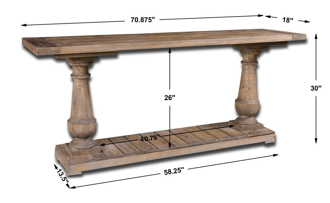 Stratford Console Table - Reclaimed Solid Wood