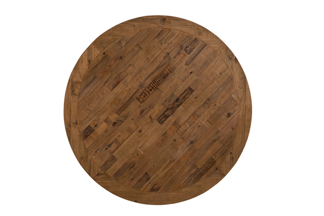Kensington 60" Round Solid Wood Dining Table - Reclaimed Natural