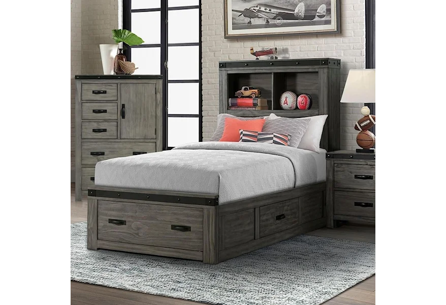 Wade Door Chest - Grey