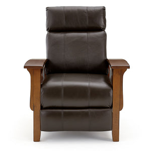 Tuscan Mission Recliner - Black Leather