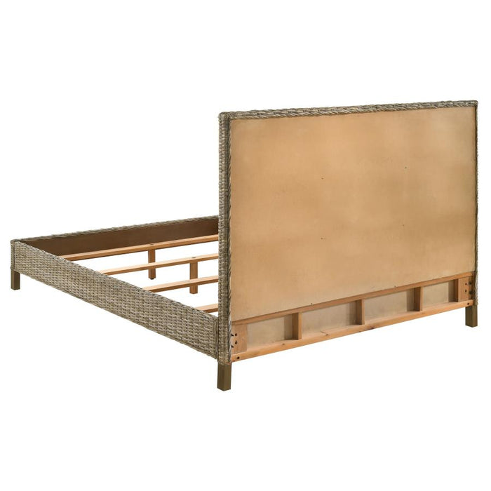 Zyla Woven Rattan Panel Bed