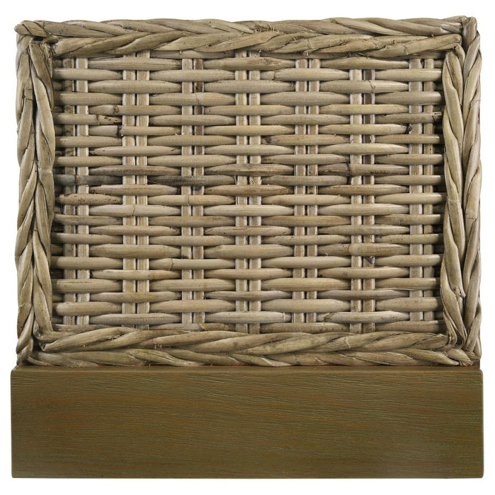 Zyla Woven Rattan Panel Bed