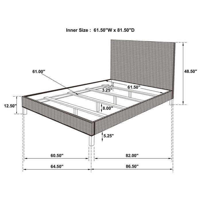 Zyla Woven Rattan Panel Bed