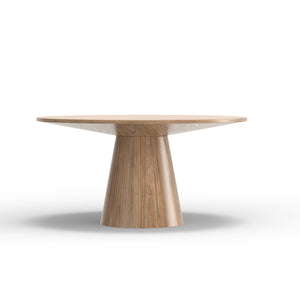 Cove 60" Round Pedestal Dining Table - Natural