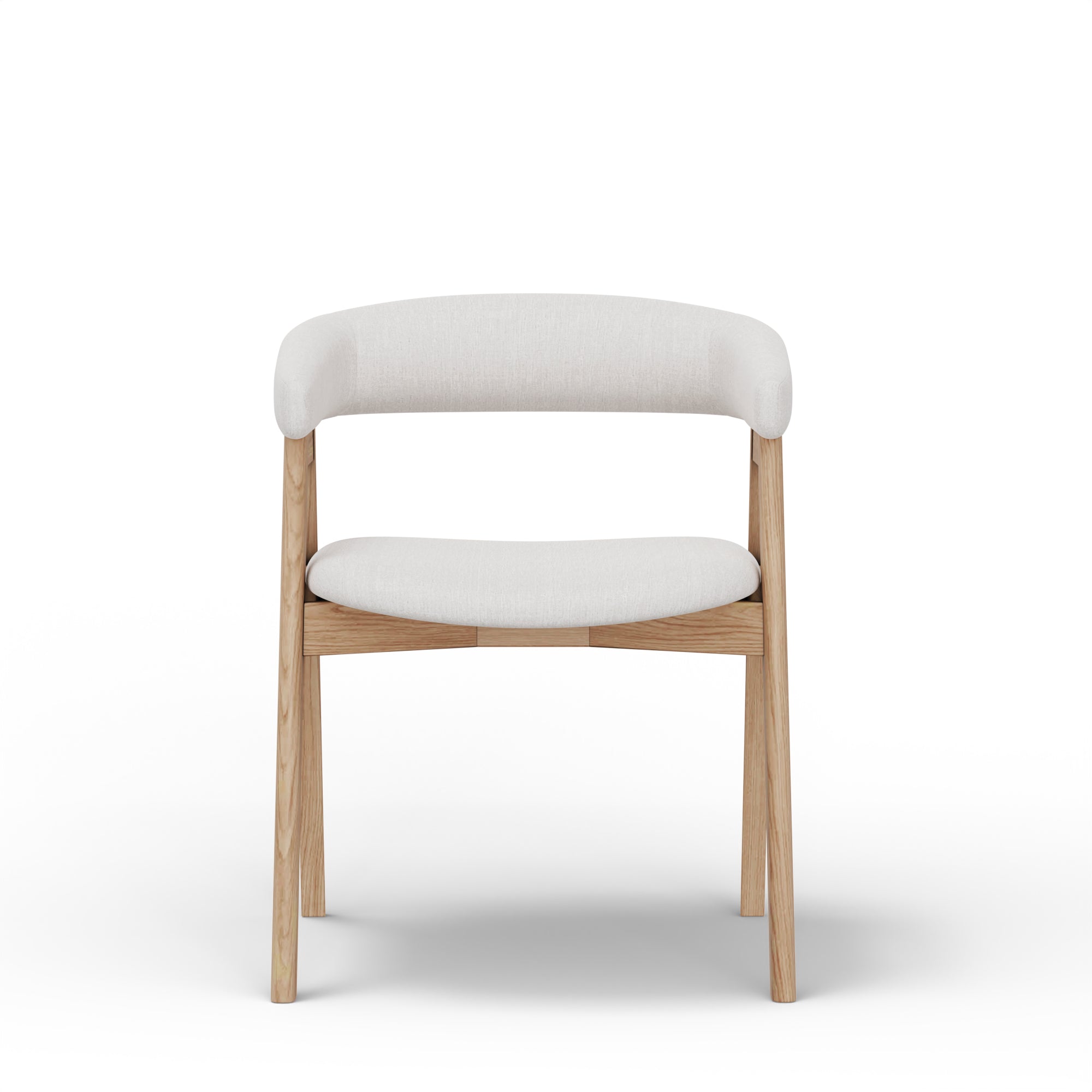 Cove Curved Back Dining Chair - Natural