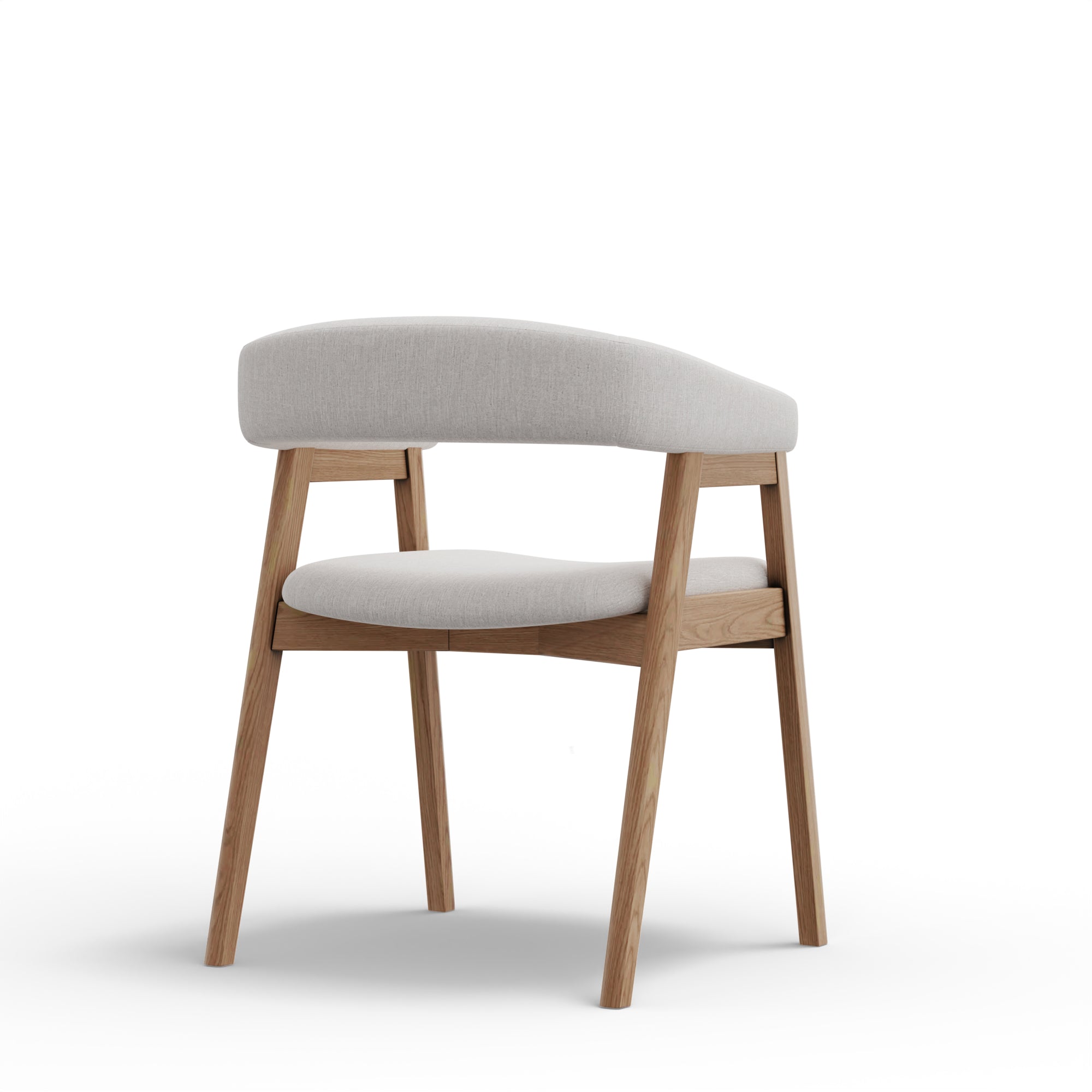Cove Curved Back Dining Chair - Natural