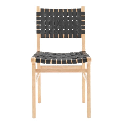 Marco Modern Woven Dining Chair - Natural/Black