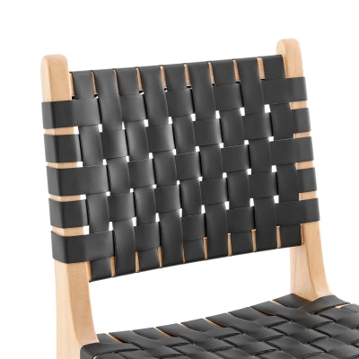 Marco Modern Woven Dining Chair - Natural/Black