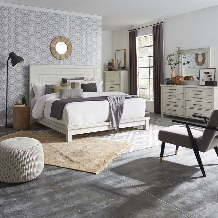 Modern Farmhouse Collection Queen Platform Bed - Antique White