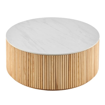 Ingrid Round Coffee Table - Natural