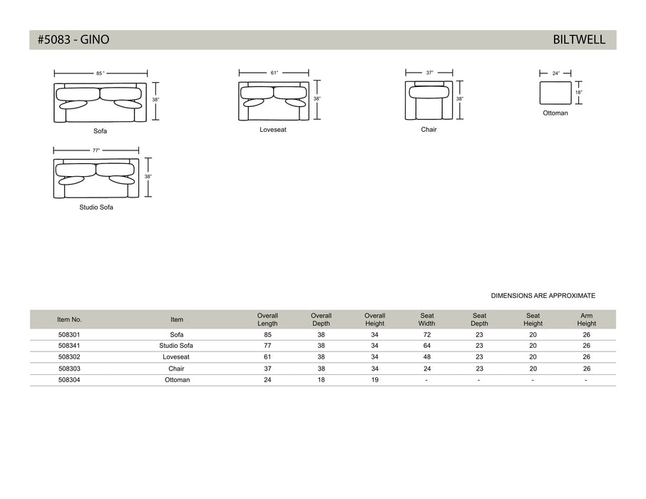 Biltwell Gino Sofa