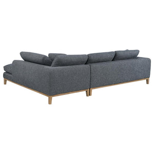 Persia Sectional - Charcoal Gray