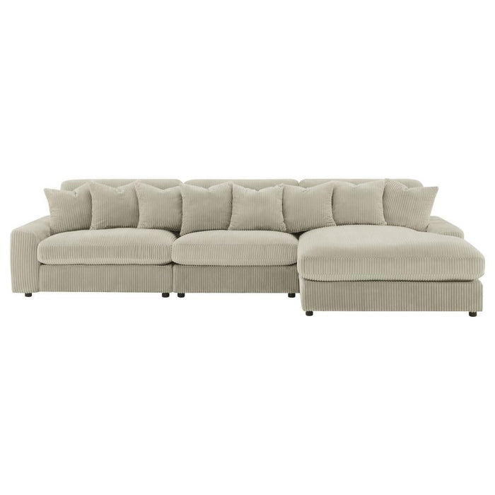 Blaine 3 Pc Reversible Sectional - Sand