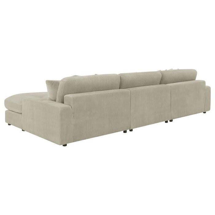 Blaine 3 Pc Reversible Sectional - Sand