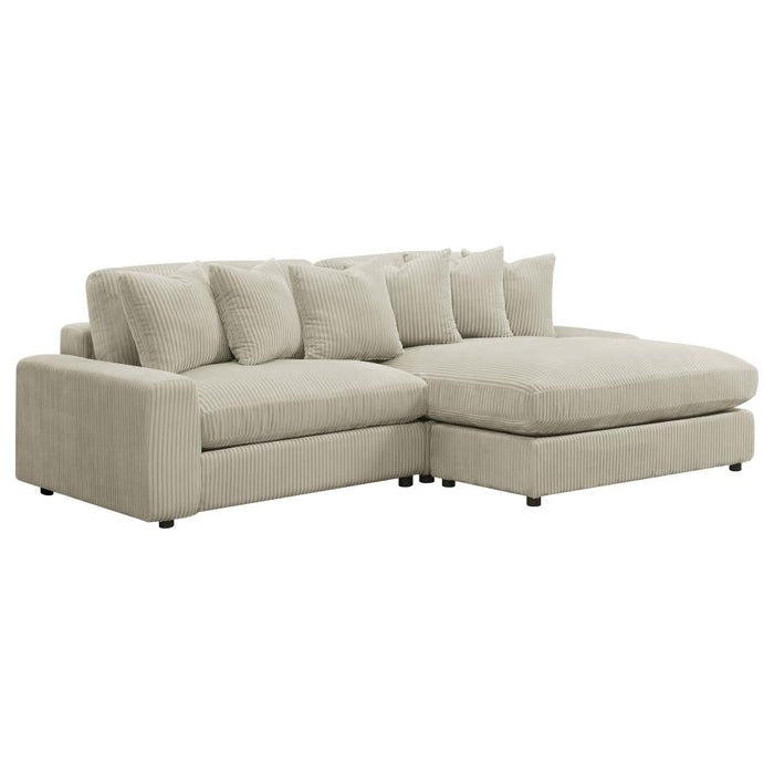 Blaine 3 Pc Reversible Sectional - Sand