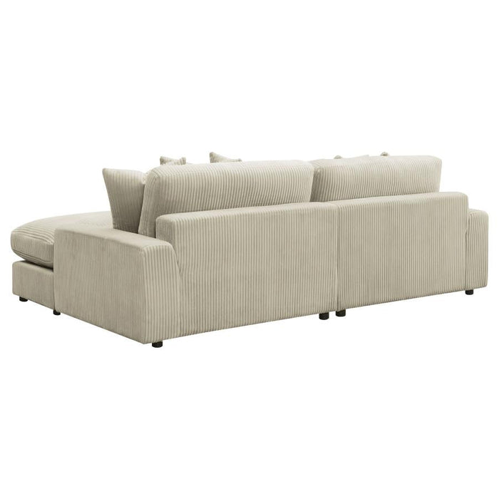 Blaine 2 Pc Reversible Sectional - Sand