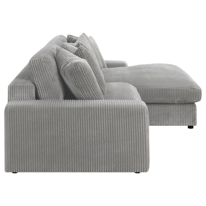 Blaine 2 Pc Sectional - Fog Gray