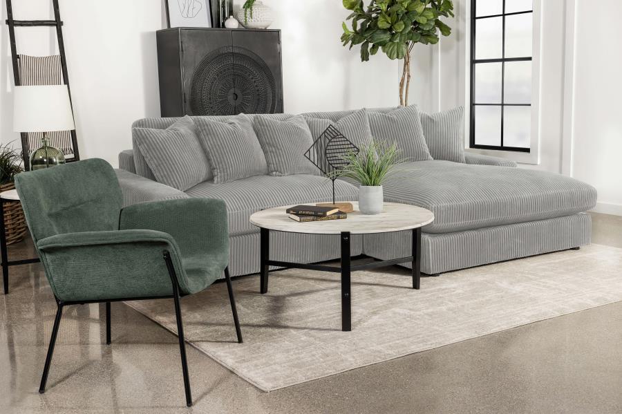 Blaine 2 Pc Sectional - Fog Gray