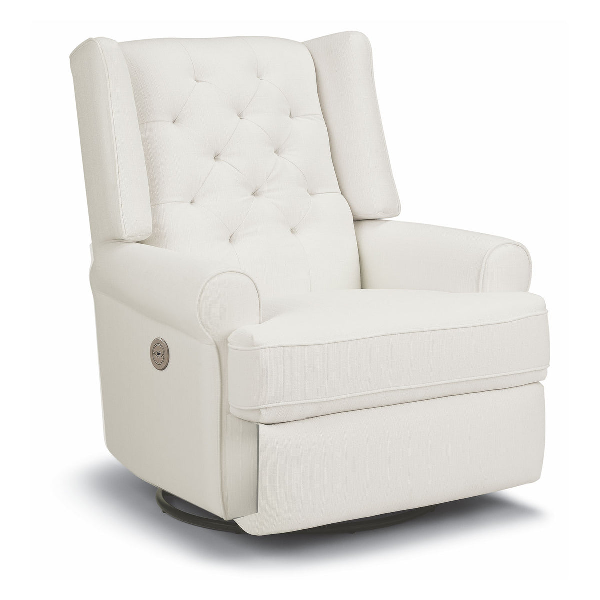 Leather Recliner Storytime Series Finley Swivel Glider Recliner In