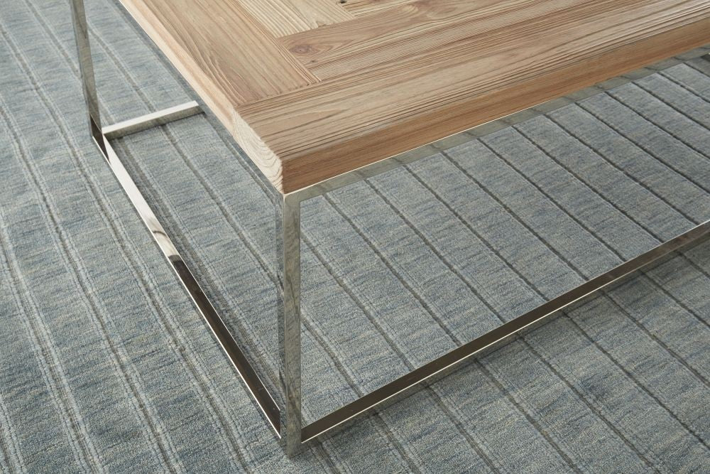 Ace Collection Coffee Table - Reclaimed Wood/Stainless Steel