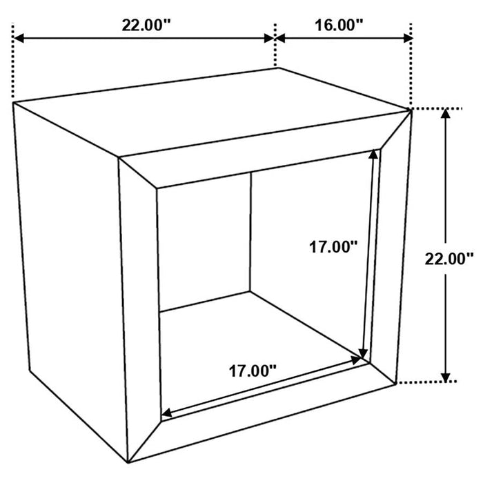 Benton Rectangular Solid Wood End Table
