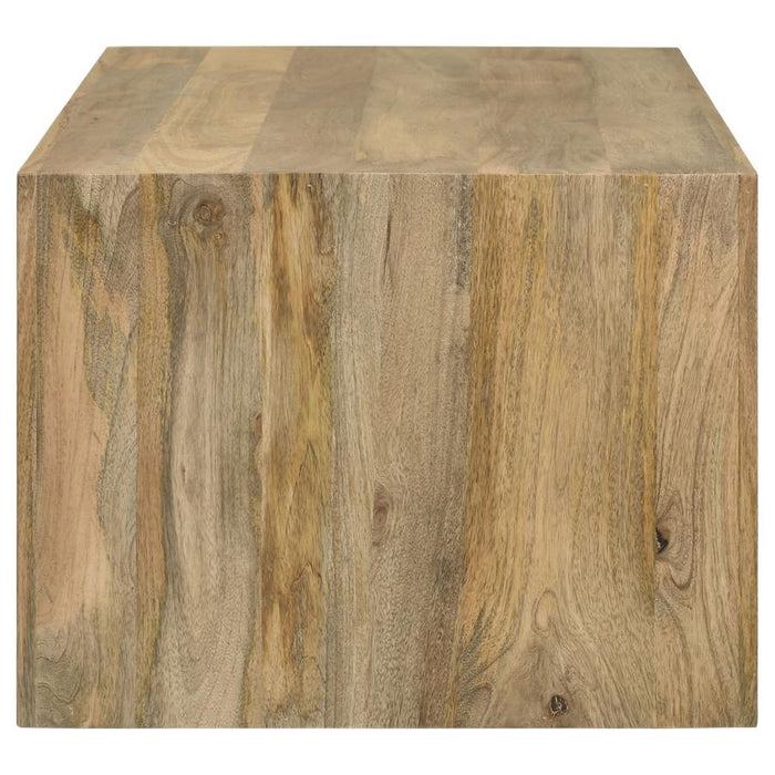 Benton Rectangular Solid Wood Coffee Table - Natural