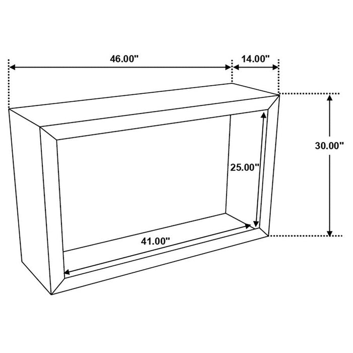 Benton Rectangular Solid Wood Console Table