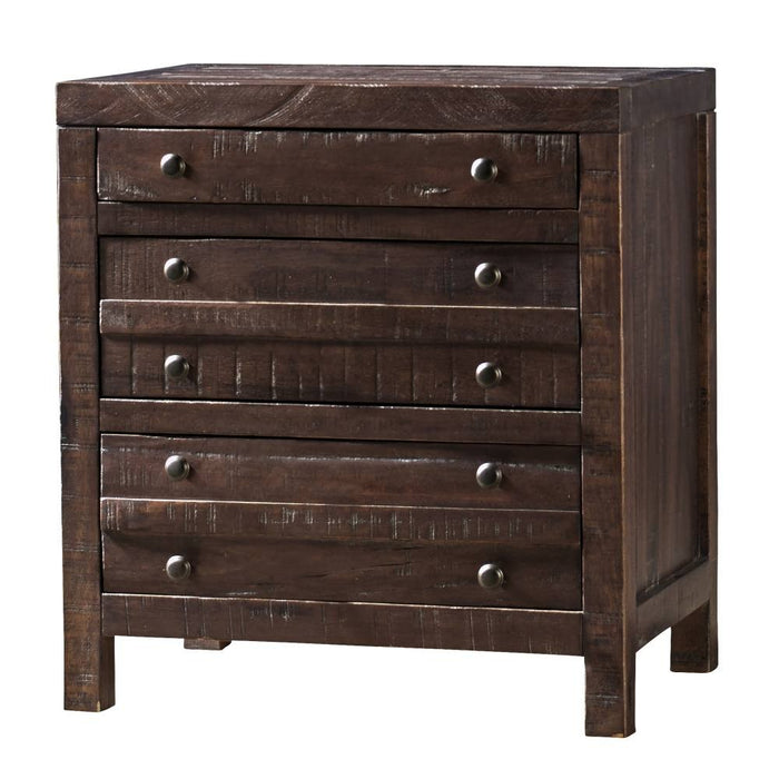Townsend Collection Three Drawer Nightstand - Java Finish