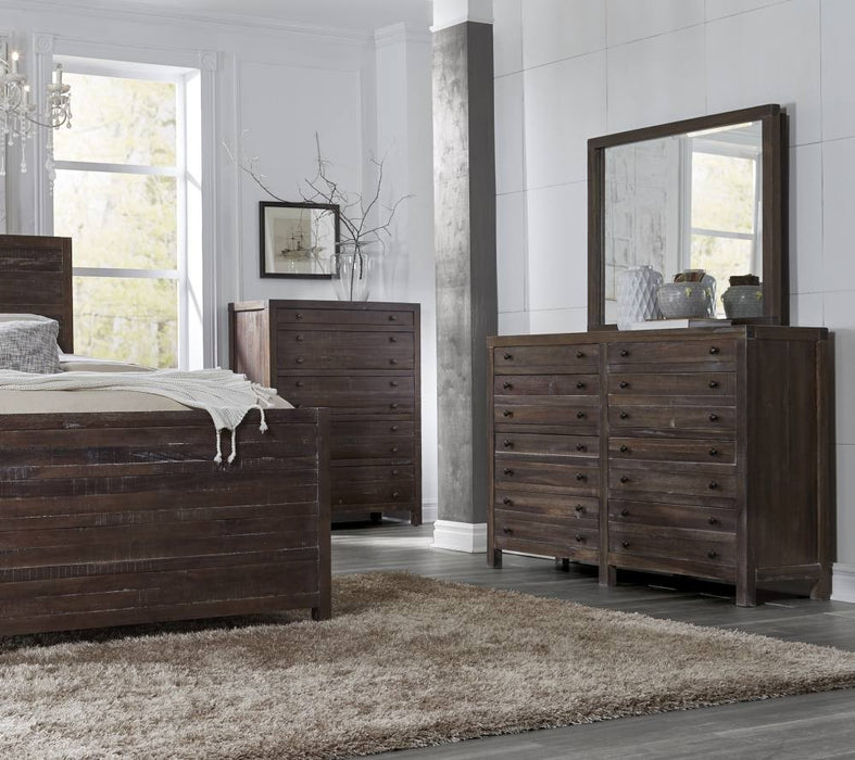 Townsend Collection Five Drawer Chest - Java Finish