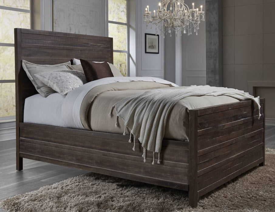 Townsend Collection Queen Panel Bed - Java Finish