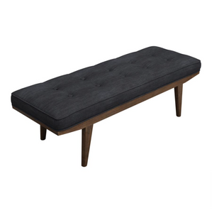 Robyn Collection Mid Modern Upholstered Bench - Charcoal Grey