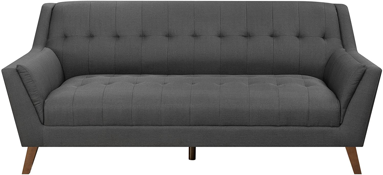Binetti Collection Mid Century Modern Sofa - Charcoal