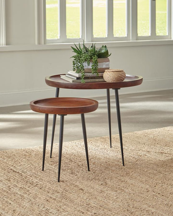 Cinnamon 2 Pc. Nesting Table Set