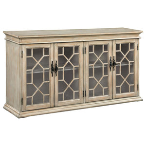 Kiara Glass Door Cabinet - Natural