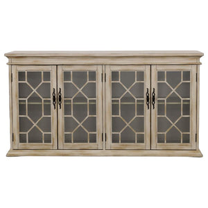 Kiara Glass Door Cabinet - Natural