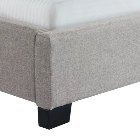 Morrow Upholstered Wing Back Bed - Heirloom Grey