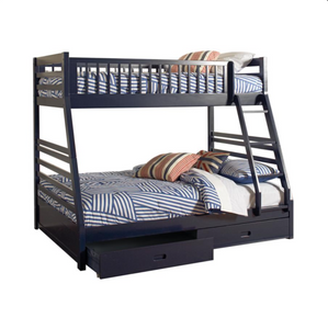 Ashton Collection Twin Over Full Bunk Bed w/Drawers (Multiple Finishes)