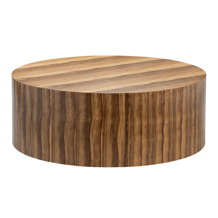 Limba Round Cocktail Table